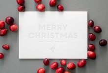 Letterpress Weihnachtskarte 2015